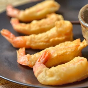 Tempura de camarão